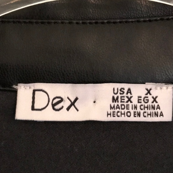 Rex Pleather Polyurethane Button Up Jacket - Picture 3 of 3